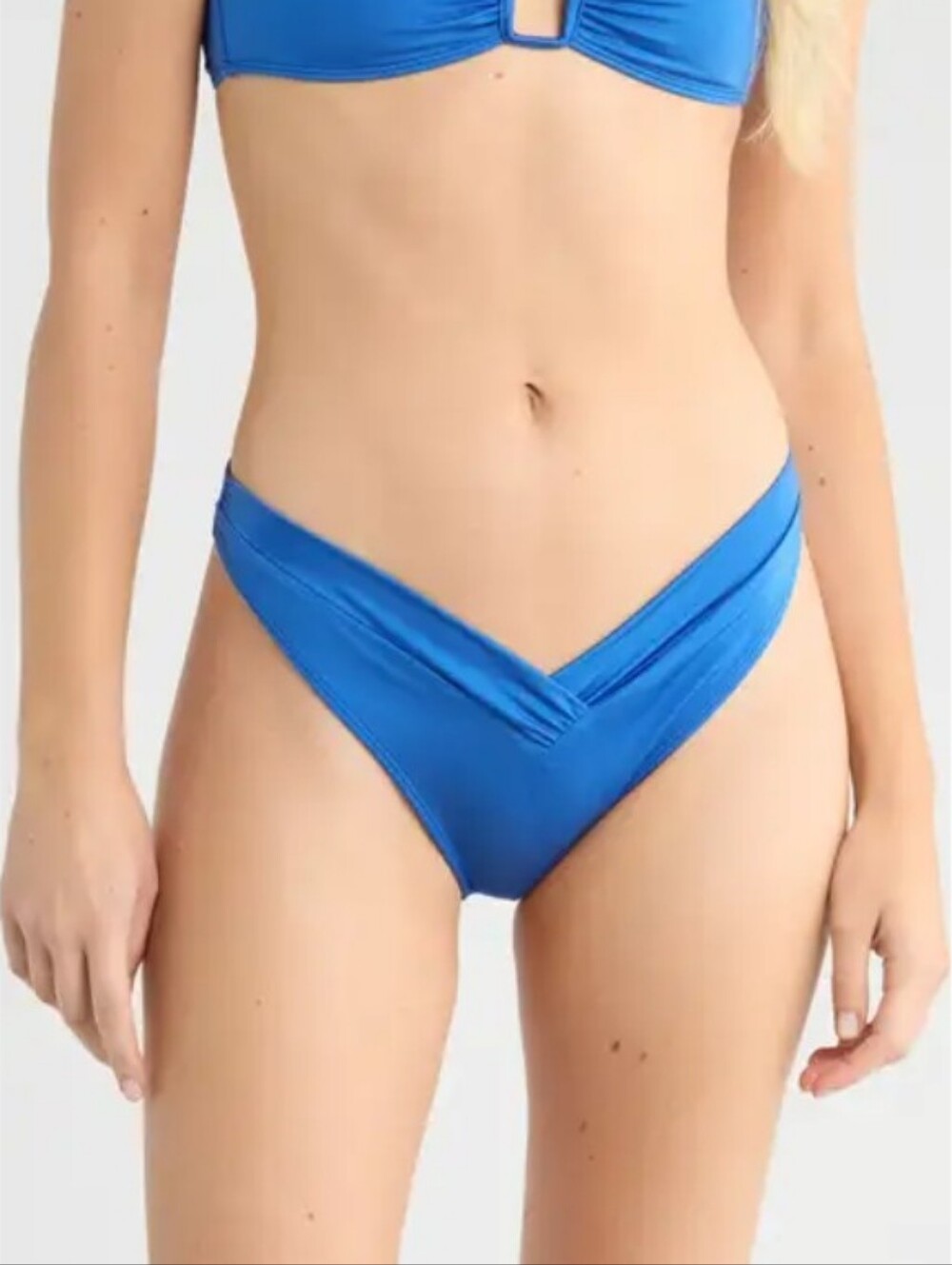 NWT PACSUN Lotus Metallic Shirred V-Cut Bikini Bottoms